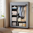 64  Portable Closet Wardrobe Freestanding Storage Organizer W clothes Rack shelf