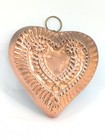 Vintage Heart Shaped Copper Mold Kitchen Wall Hanging Cottagecore Farmhouse