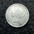 Vintage 1901 Canadian 5 Cent Silver Coin 925 1 1 Grams