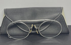 Antique Oxford Pince-nez  Pincher Glasses 1 10 12k White Gold Etched Frames