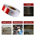 Conspicuity Tape Dot-c2 Approved Reflective Trailer Red White 2   x50     1 Roll
