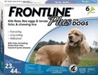 Frontline Plus Dogs 23-44 Lbs  - 8 Doses - Medium Dogs- Usa usa Approved