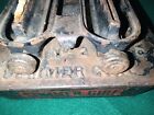 Antique No  1 Summer Girl Cast Iron Stove heater C In Triangle Logo Rare
