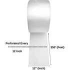 12  Wide  350 Feet Bubble Cushioning Wrap Roll Small Bubble Perforated Every 12 