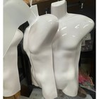 5 White Male Mannequin Hanging Torso Display Busts Retail Store