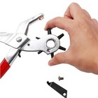 6 Sized 9   Leather Hole Punch Heavy Duty Hand Pliers Belt Holes Puncher Tool