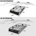 64  Roof Rack Cargo Basket Rooftop Carrier Universal Car Luggage Holder