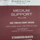 New Wamsutta Medium Support Standard queen Size 1 Pillow  White 