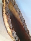 Vintage Handmade Birch Bark Canoe  Rustic Lodge Decor 12 In Adirondack Preowned