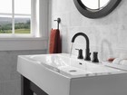 Delta Trinsic Widespread Bathroom Faucet Matte Black-certified Refurbished