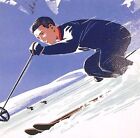 Ski Canadian Rockies Banff Lake Louise Canadian Pacific Vintage Poster Print 