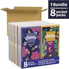 Kleenex On The Go Pocket Pack Facial Tissues 80 Count 3 Ply Travel Size
