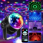 Disco Ball Party Light Multicolor Stage Lighting Strobe Led Remote Rotating Lamp