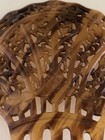 Vintage Celluloid Large Tortoise Shell Fan Hair Comb