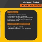 43  4-in-1 Combo Bucket Mini Skid Steer   Agt-m-4in1bucket