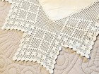 Antique Vintage Hand Embroidered Crocheted Lace Tablecloth White Victorian 2