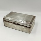 Large Antique Sterling Silver Cigarette Box Hallmarked 603g Chester 1924 Project