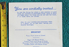 Atlantic Coast Line Railroad Menu Acl Railway Train Dining Car Service Breakfast