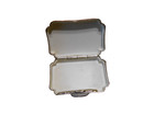 Vintage Stratton English White Inside Silver Metal Pill Box made In England