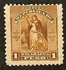 Travelstamps  1894 Nicaragua Stamps Scott  67 - 1 Peso    victory Issue  Mogh