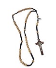12 X Wholesale Saint Benedict Wooden Rosary Prayer Beads Men Jerusalem  Memorial