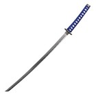 40  Blue Katana Sword Dragon Carbon Steel Blade Samurai Collectible W  Scabbard