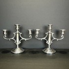 Vintage Early 1900s Iconic John Wanamaker Sterling Candelabra Pair 1168g