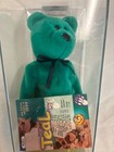 Ty Beanie Baby    authenticated N f Teal No Hang Tag 1st Gen Tush Tag