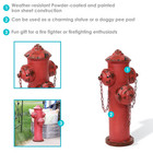 Fire Hydrant Metal Outdoor Statue - 20 5 In By Sunnydaze