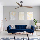 Bayshire 52 In  Led Indoor outdoor Brushed Nickel Ceiling Fan W  Remote Control