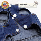 Pet Clothes Dog Jeans Jacket Cool Blue Denim Coat Small Medium Dogs Lapel Vests