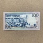 Portugal 100 Escudos Banknote 1985 Manuel Bocage Portuguese Writer Currency