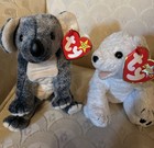 Vintage Ty Beanie Babies  lot Of 6  Variety Plush Stuffed Animals Bear