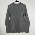 Adidas Techfit Long Sleeve Shirt Mens M Gray Compression Training