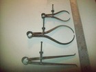 3 Different Vintage Calipers 2 Millers Falls   1 Mass Tool Co  Greenfield Mass 