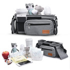 Universal Stroller Organizer With Insulated Cup Holder Detachable Phone Bag   Sh