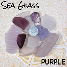 Genuine Sea Glass Rare Color From Japan Purple