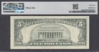 1988a  5  board Break Error  Pmg Choice Unc 64 Federal Reserve Note 