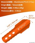 Orange Ultralight Aluminum Backpacking Trowel Shovel