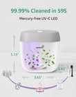 Grownsy Pacifier Sanitizer Portable  Uv Light Sanitizer 99 99  Cleaned In 59 Sec