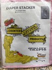Pink   White Diaper Stacker Cross Stitch Kit - Raymar  Nos  Vtg  Baby