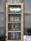Antique French Single Door  25 5x89  4 Glass Panes  European Design H113