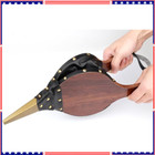 Bellows Fireplace Wood Leather Vintage Fire Brass Blower Antique Air Bellow New