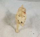 Antique Thin Wall Celluloid Dog  Clover Japan Mark  Putz Figure  Toy  4 25   