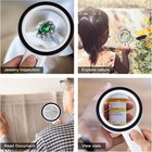 30x Extra Large Magnifying Glass With 12 Led Light Illuminated Reading Loupe 