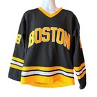 Happy Gilmore  18 Boston Black Gold Hockey Jersey Men s Size Small Oversized