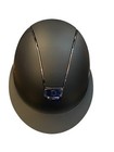 Samshield Shadowmatte Miss Shield Helmet Medium 6 7 8 Black Chrome   Matte