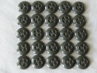 25 New 1 2  Sewing Military Buttons Dark Green Shirts Sweaters Crafts Free Ship