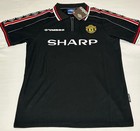 Retro 98-99 David Beckham Manchester United Jersey Size L 
