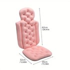 Full Body Bath Pillow For Bathtub  Thick Bathtub Cushion With Laundry Bag  Pink